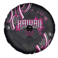 Traditional Art Hawaiian Kakau Tattoos Spare Tire Cover Pink Color - Polynesian Pride