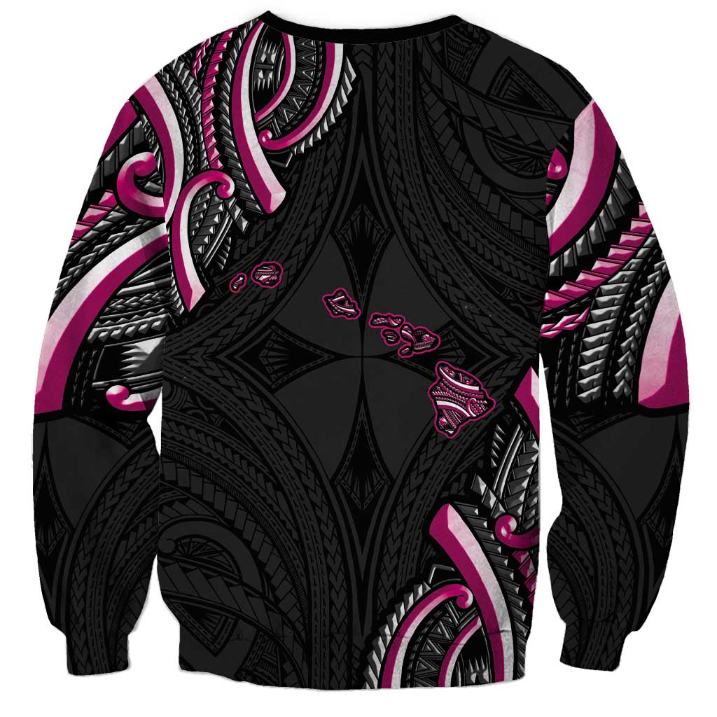 Traditional Art Hawaiian Kakau Tattoos Sweatshirt Pink Color LT03 - Polynesian Pride