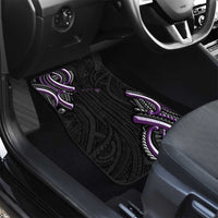 Traditional Art Hawaiian Kakau Tattoos Car Mats Purple Color - Polynesian Pride
