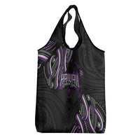 Traditional Art Hawaiian Kakau Tattoos Grocery Bag Purple Color LT03 - Polynesian Pride