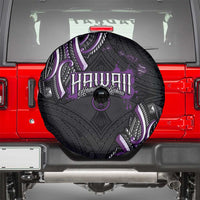 Traditional Art Hawaiian Kakau Tattoos Spare Tire Cover Purple Color - Polynesian Pride