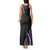 Traditional Art Hawaiian Kakau Tattoos Tank Maxi Dress Purple Color - Polynesian Pride