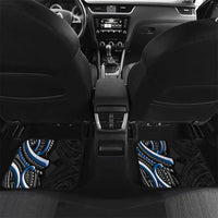 Traditional Art Hawaiian Kakau Tattoos Car Mats Blue Color - Polynesian Pride
