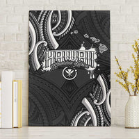 Traditional Art Hawaiian Kakau Tattoos Canvas Wall Art White LT03 Without Frame White - Polynesian Pride