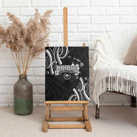 Traditional Art Hawaiian Kakau Tattoos Canvas Wall Art White LT03 - Polynesian Pride