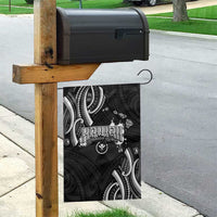 Traditional Art Hawaiian Kakau Tattoos Garden Flag White - Polynesian Pride