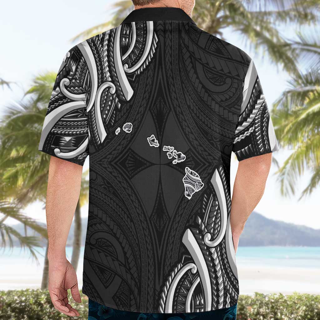 Traditional Art Hawaiian Kakau Tattoos Hawaiian Shirt White LT03 - Polynesian Pride