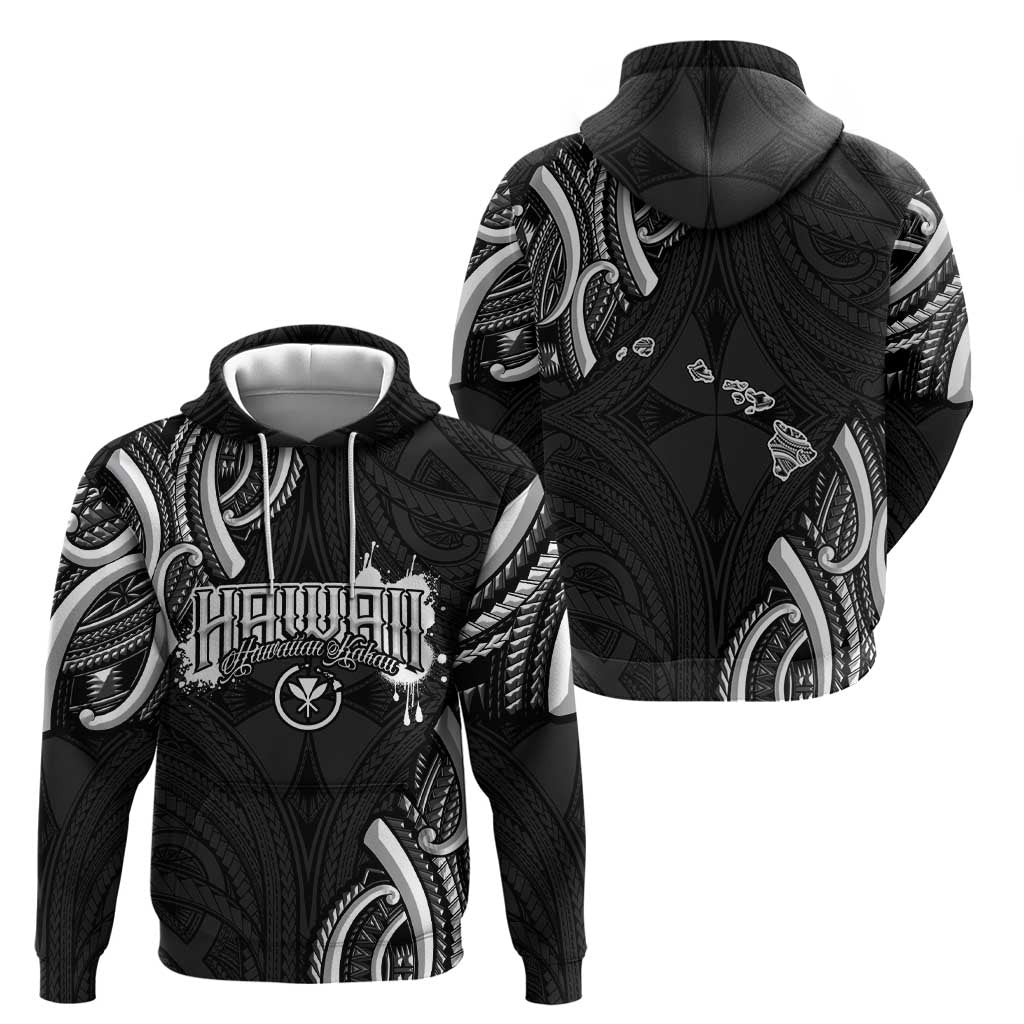 Traditional Art Hawaiian Kakau Tattoos Hoodie White - Polynesian Pride