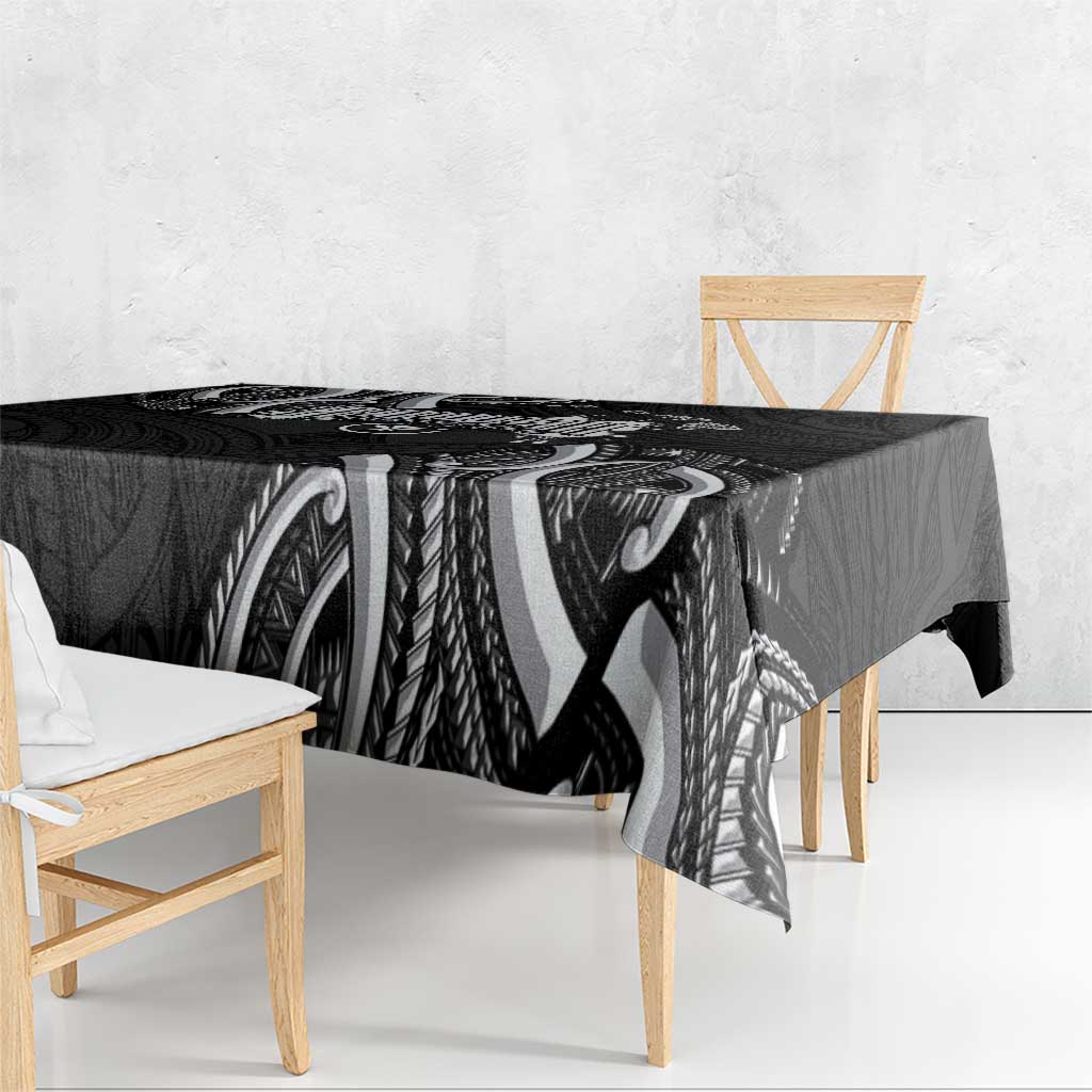 Traditional Art Hawaiian Kakau Tattoos Tablecloth White LT03 - Polynesian Pride