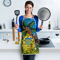 Tuvalu and Australia Together Apron Tapa Pattern and Aboriginal mix Culture LT03 - Polynesian Pride
