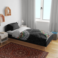 Fiji Hibiscus Bedding Set Tapa Masi Motifs with Tropical Plants LT03 - Polynesian Pride