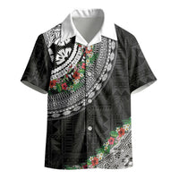 Fiji Hibiscus Kid Hawaiian Shirt Tapa Masi Motifs with Tropical Plants LT03 - Polynesian Pride