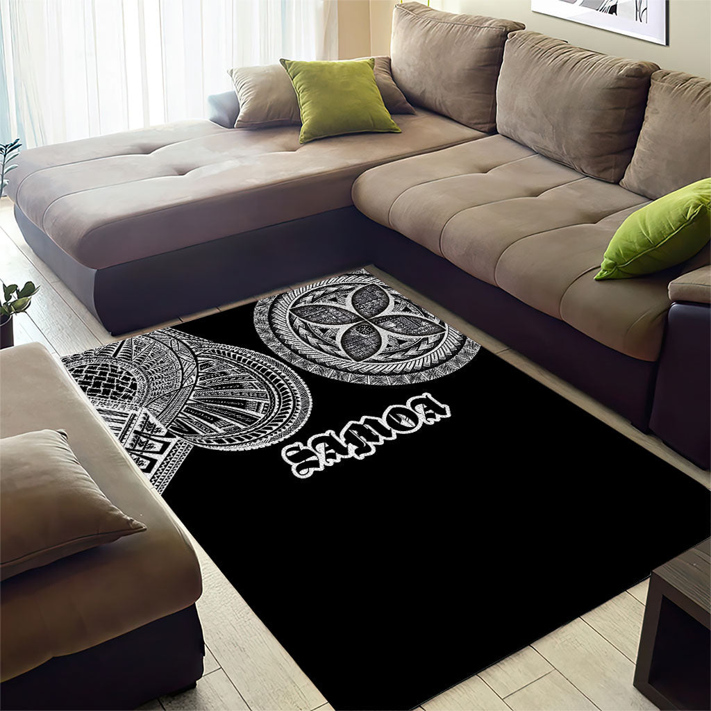 Samoa Traditional Tattoo Area Rug Tribal Tatau Pattern LT03 - Polynesian Pride