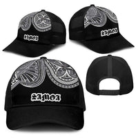 Samoa Traditional Tattoo Baseball Net Cap Tribal Tatau Pattern LT03 - Polynesian Pride