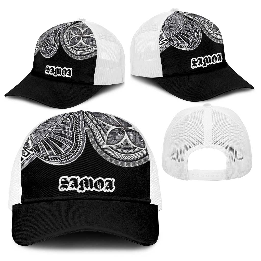 Samoa Traditional Tattoo Baseball Net Cap Tribal Tatau Pattern LT03 - Polynesian Pride