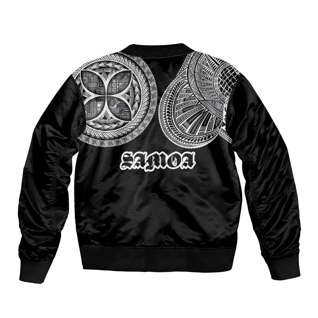 Samoa Traditional Tattoo Bomber Jacket Tribal Tatau Pattern LT03 - Polynesian Pride