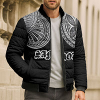 Samoa Traditional Tattoo Bomber Puffer Jacket Tribal Tatau Pattern LT03 - Polynesian Pride