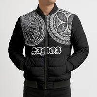 Samoa Traditional Tattoo Bomber Puffer Jacket Tribal Tatau Pattern LT03 - Polynesian Pride