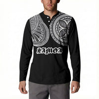 Samoa Traditional Tattoo Button Sweatshirt Tribal Tatau Pattern LT03 - Polynesian Pride