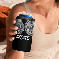 Samoa Traditional Tattoo 4 in 1 Can Cooler Tumbler Tribal Tatau Pattern LT03 - Polynesian Pride