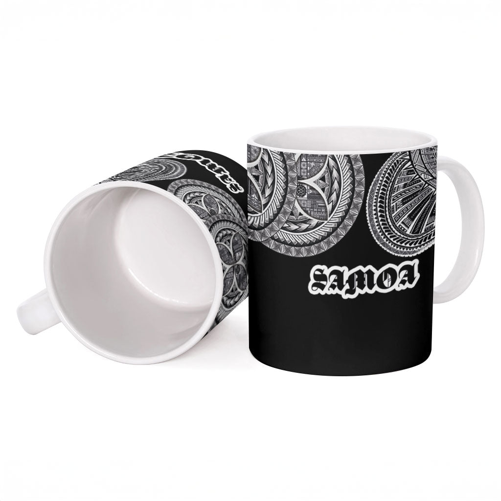 Samoa Traditional Tattoo Ceramic Mug Tribal Tatau Pattern LT03 - Polynesian Pride
