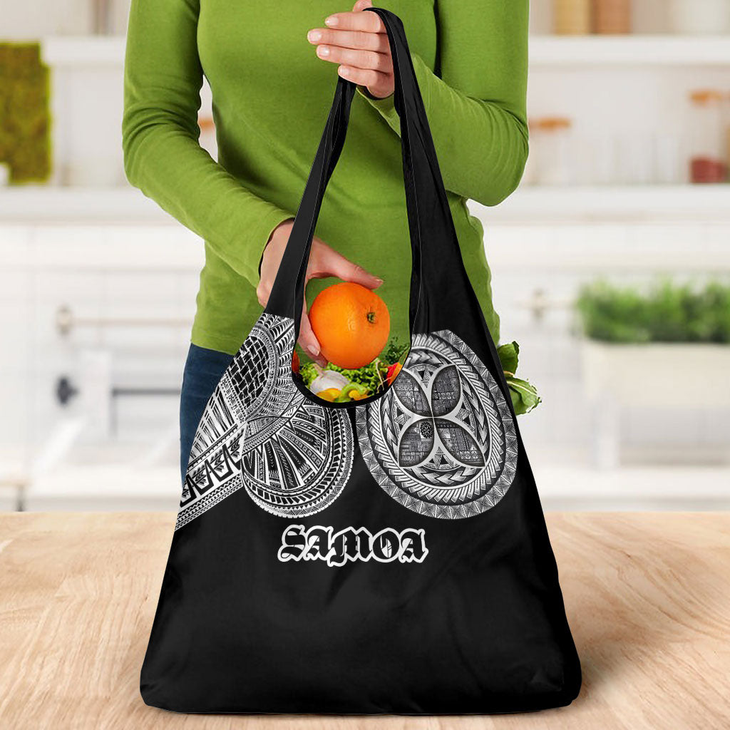 Samoa Traditional Tattoo Grocery Bag Tribal Tatau Pattern LT03 - Polynesian Pride