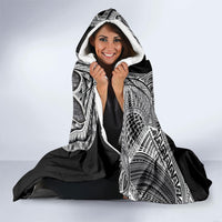 Samoa Traditional Tattoo Hooded Blanket Tribal Tatau Pattern LT03 - Polynesian Pride