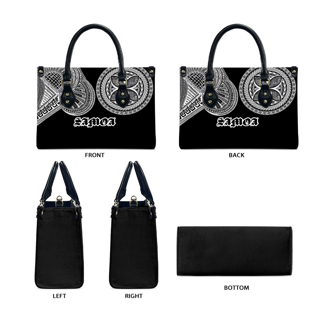 Samoa Traditional Tattoo Leather Bag Tribal Tatau Pattern LT03 - Polynesian Pride