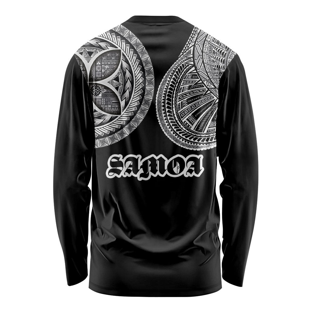 Samoa Traditional Tattoo Long Sleeve Shirt Tribal Tatau Pattern LT03 - Polynesian Pride