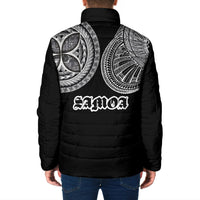 Samoa Traditional Tattoo Padded Jacket Tribal Tatau Pattern LT03 - Polynesian Pride