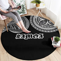 Samoa Traditional Tattoo Round Carpet Tribal Tatau Pattern LT03 - Polynesian Pride