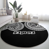 Samoa Traditional Tattoo Round Carpet Tribal Tatau Pattern LT03 - Polynesian Pride