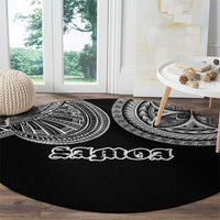 Samoa Traditional Tattoo Round Carpet Tribal Tatau Pattern LT03 - Polynesian Pride