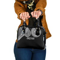 Samoa Traditional Tattoo Shoulder Handbag Tribal Tatau Pattern LT03 One Size Black - Polynesian Pride