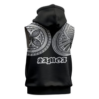 Samoa Traditional Tattoo Sleeveless Hoodie Tribal Tatau Pattern LT03 - Polynesian Pride