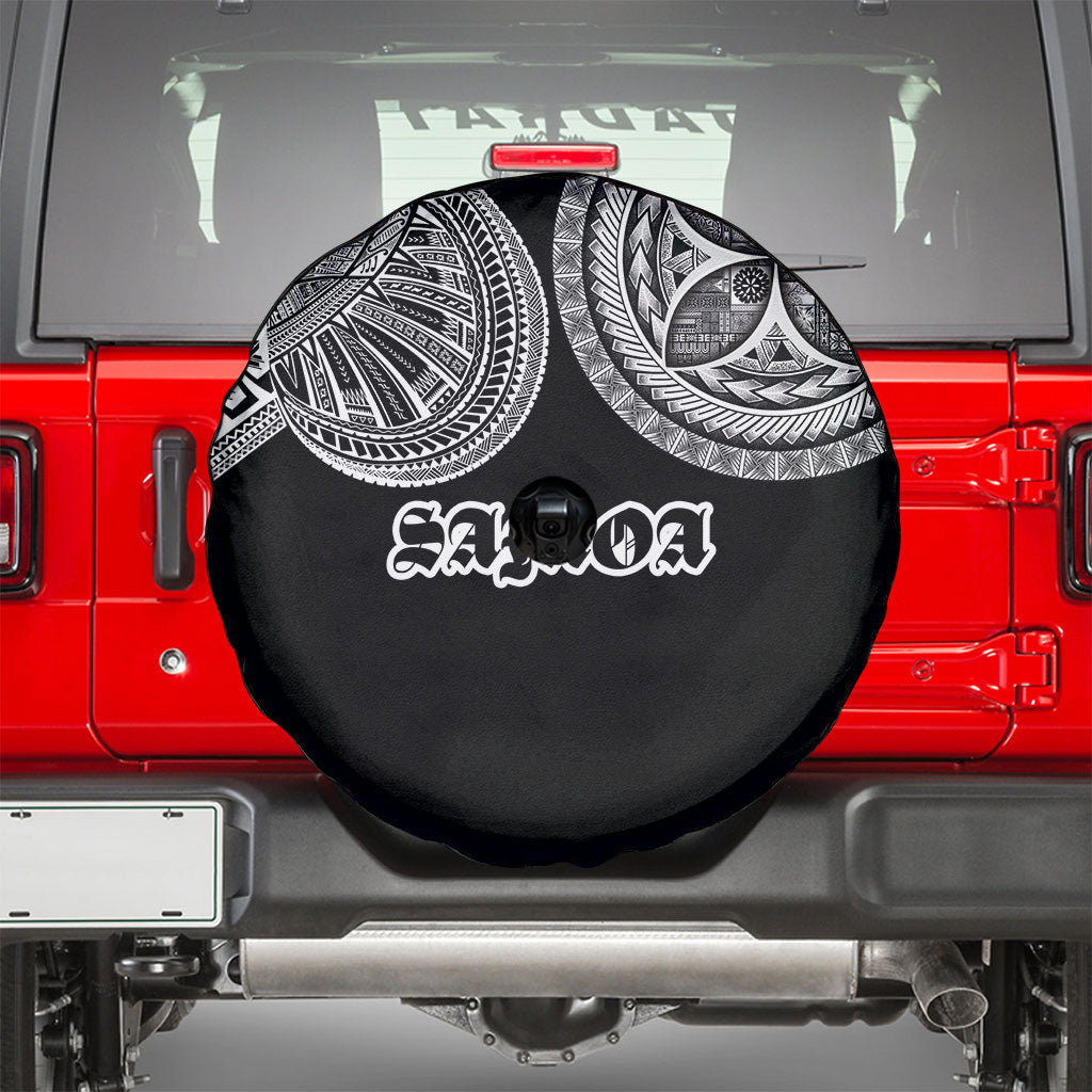 Samoa Traditional Tattoo Spare Tire Cover Tribal Tatau Pattern LT03 - Polynesian Pride