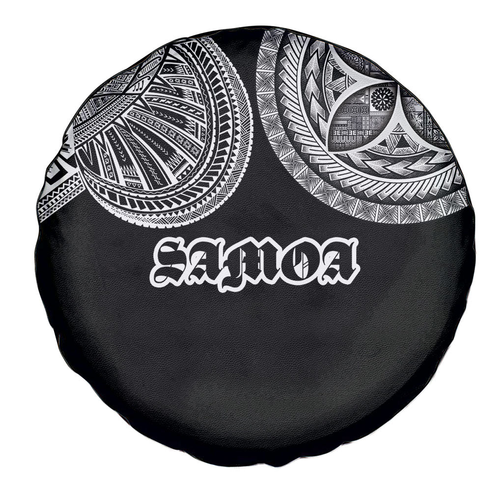 Samoa Traditional Tattoo Spare Tire Cover Tribal Tatau Pattern LT03 - Polynesian Pride