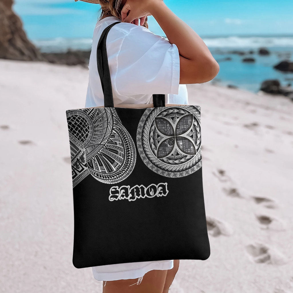 Samoa Traditional Tattoo Tote Bag Tribal Tatau Pattern LT03 - Polynesian Pride