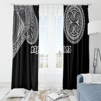 Samoa Traditional Tattoo Window Curtain Tribal Tatau Pattern LT03 - Polynesian Pride