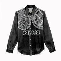 Samoa Traditional Tattoo Women Casual Shirt Tribal Tatau Pattern LT03 - Polynesian Pride