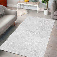 Samoa Lotu Tamaiti Area Rug Tribal Tatau with Siapo Pattern LT03 - Polynesian Pride