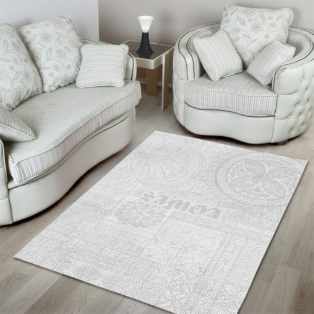 Samoa Lotu Tamaiti Area Rug Tribal Tatau with Siapo Pattern LT03 - Polynesian Pride
