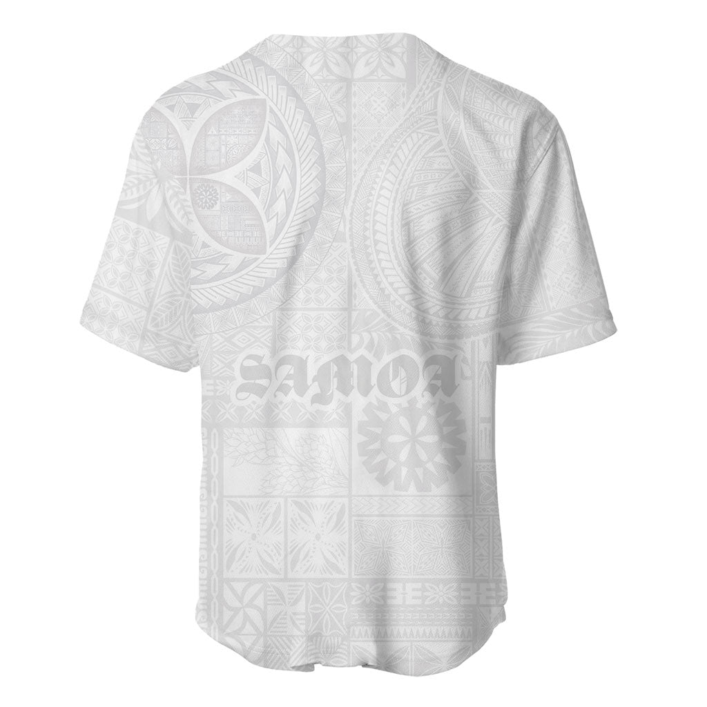 Samoa Lotu Tamaiti Baseball Jersey Tribal Tatau with Siapo Pattern LT03 - Polynesian Pride