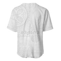 Samoa Lotu Tamaiti Baseball Jersey Tribal Tatau with Siapo Pattern LT03 - Polynesian Pride