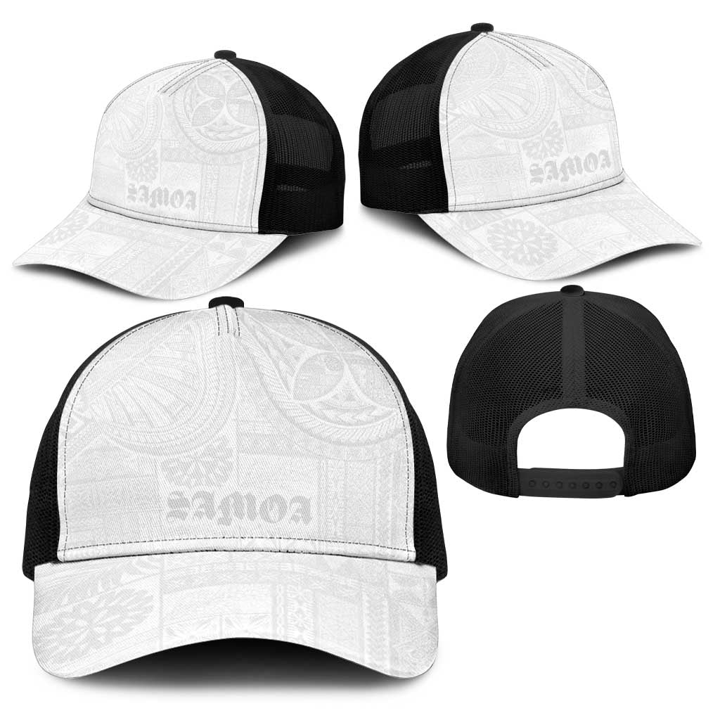 Samoa Lotu Tamaiti Baseball Net Cap Tribal Tatau with Siapo Pattern LT03 - Polynesian Pride