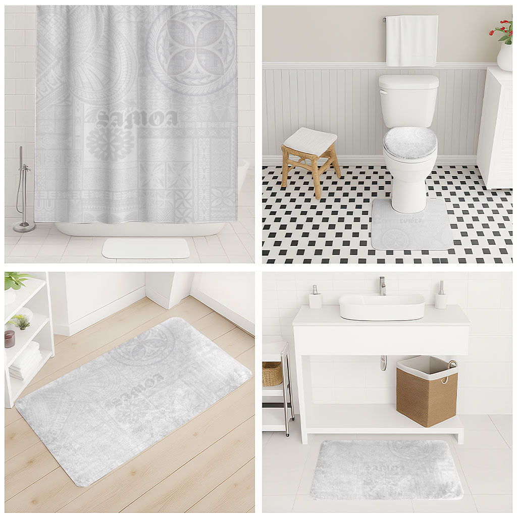 Samoa Lotu Tamaiti Bathroom Set Tribal Tatau with Siapo Pattern LT03 - Polynesian Pride