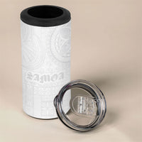 Samoa Lotu Tamaiti 4 in 1 Can Cooler Tumbler Tribal Tatau with Siapo Pattern LT03 - Polynesian Pride
