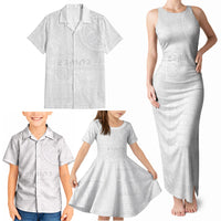 Samoa Lotu Tamaiti Family Matching Tank Maxi Dress and Hawaiian Shirt Tribal Tatau with Siapo Pattern LT03 - Polynesian Pride