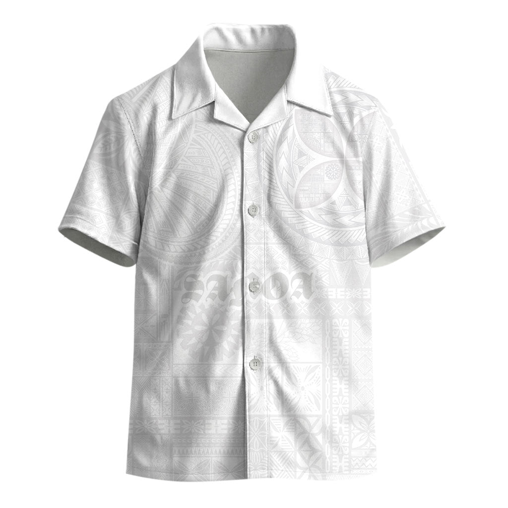 Samoa Lotu Tamaiti Kid Hawaiian Shirt Tribal Tatau with Siapo Pattern LT03 - Polynesian Pride