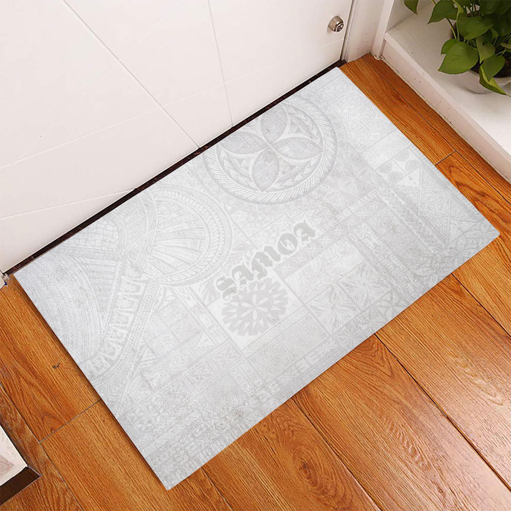 Samoa Lotu Tamaiti Rubber Doormat Tribal Tatau with Siapo Pattern LT03 - Polynesian Pride